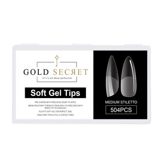 Soft gel tips : Medium stiletto