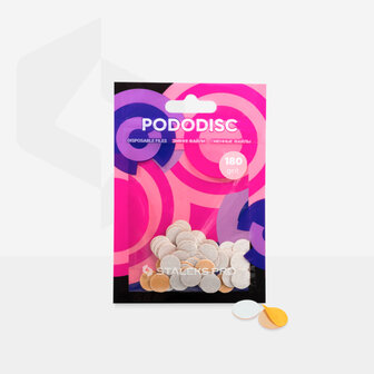 White Refill Pads For Pododisc XS 180 grit