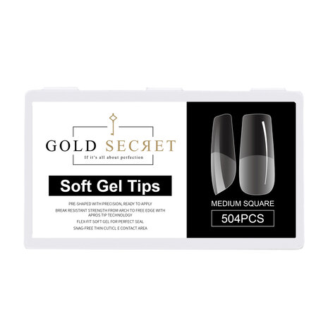 Soft gel tips : Medium square