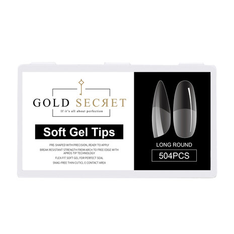 Soft gel tips : Long round