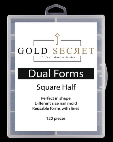 Gold Secret Dual Forms Square Half